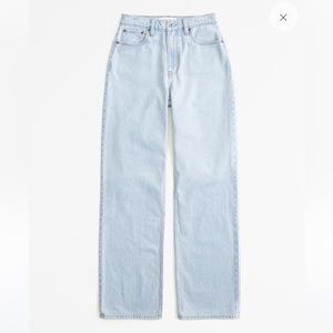 Abercrombie and Fitch Curve Love High Rise Loose Jeans in 27R